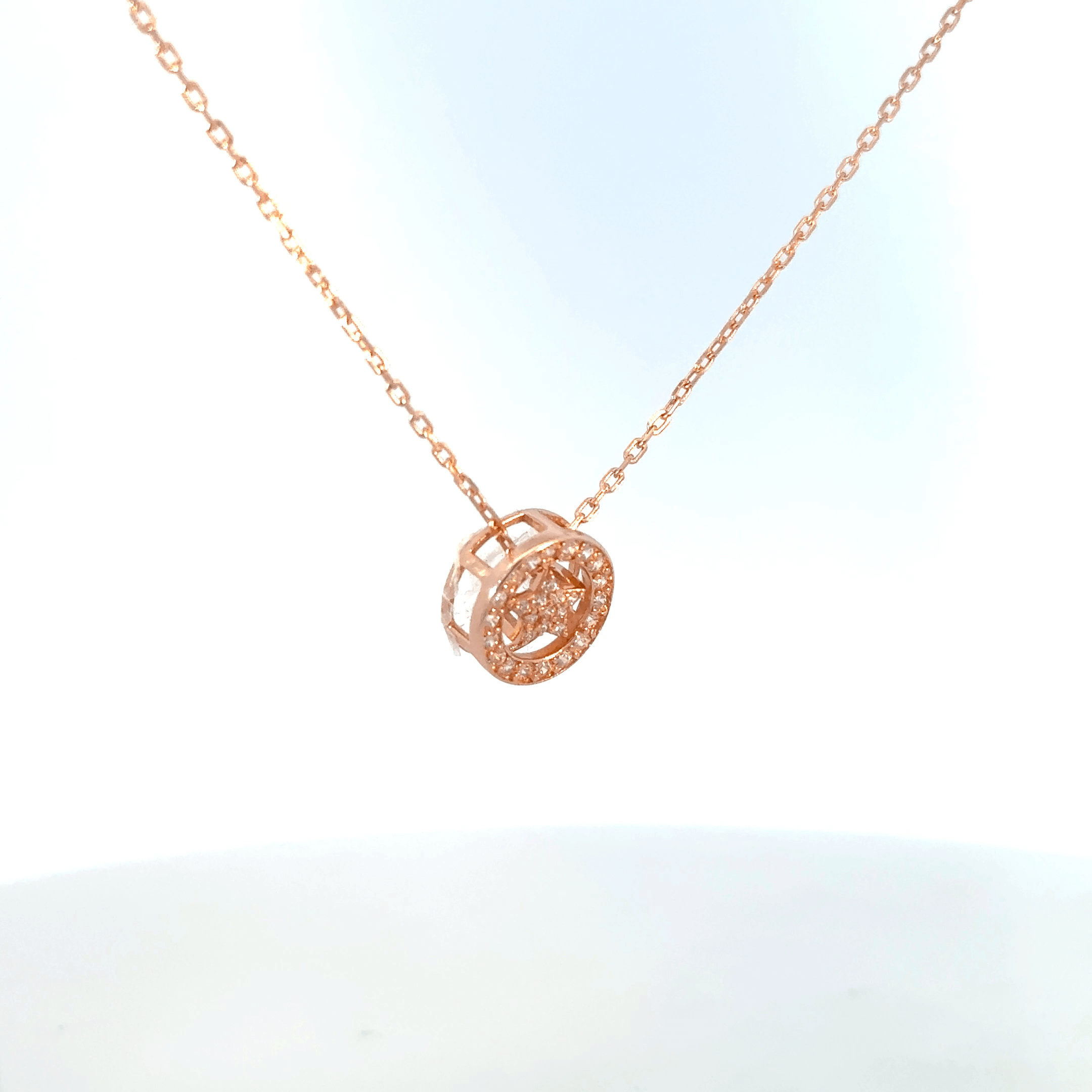 Rosegold Star Chain With Pendant