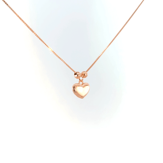 Rosegold Heart Chain With Pendant