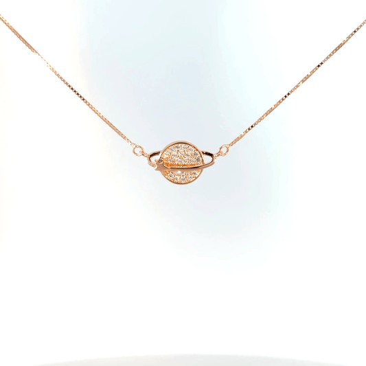 Rosegold Galaxy Chain With Pendant