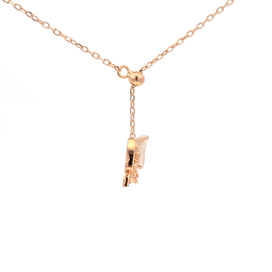 Rosegold Butterfly Chain With Pendant