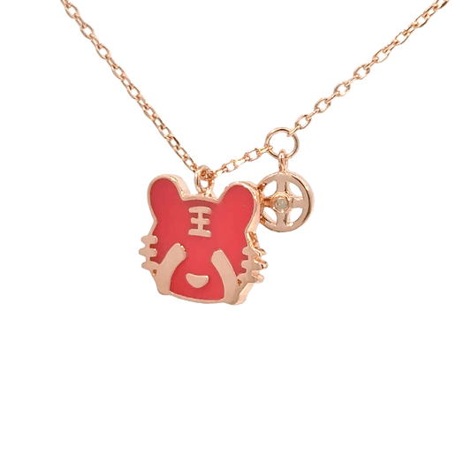Rosegold Teddy Chain With Pendant