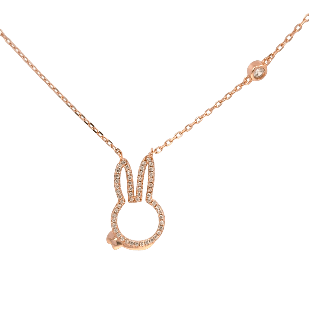 Rosegold Bunny Chain with pendant