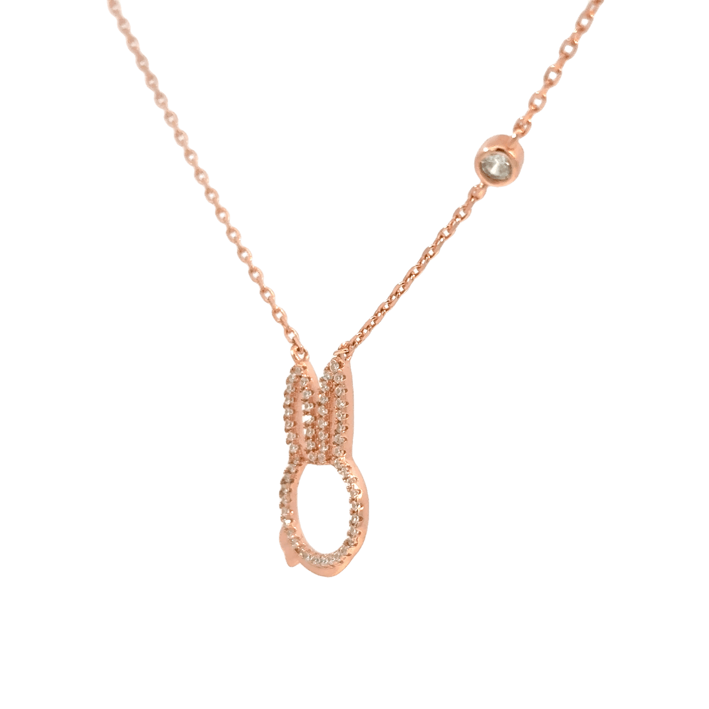 Rosegold Bunny Chain with pendant