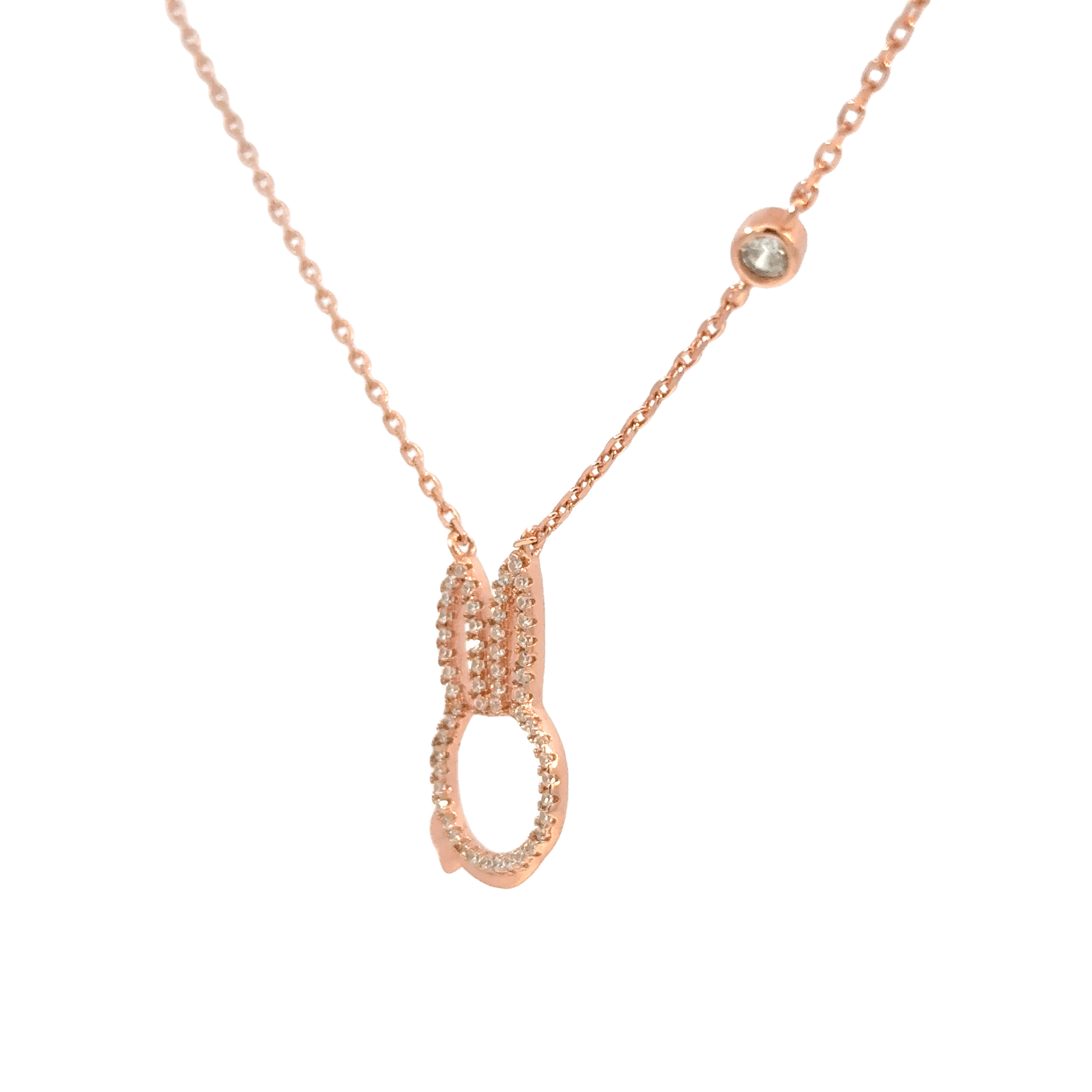 Rosegold Bunny Chain with pendant