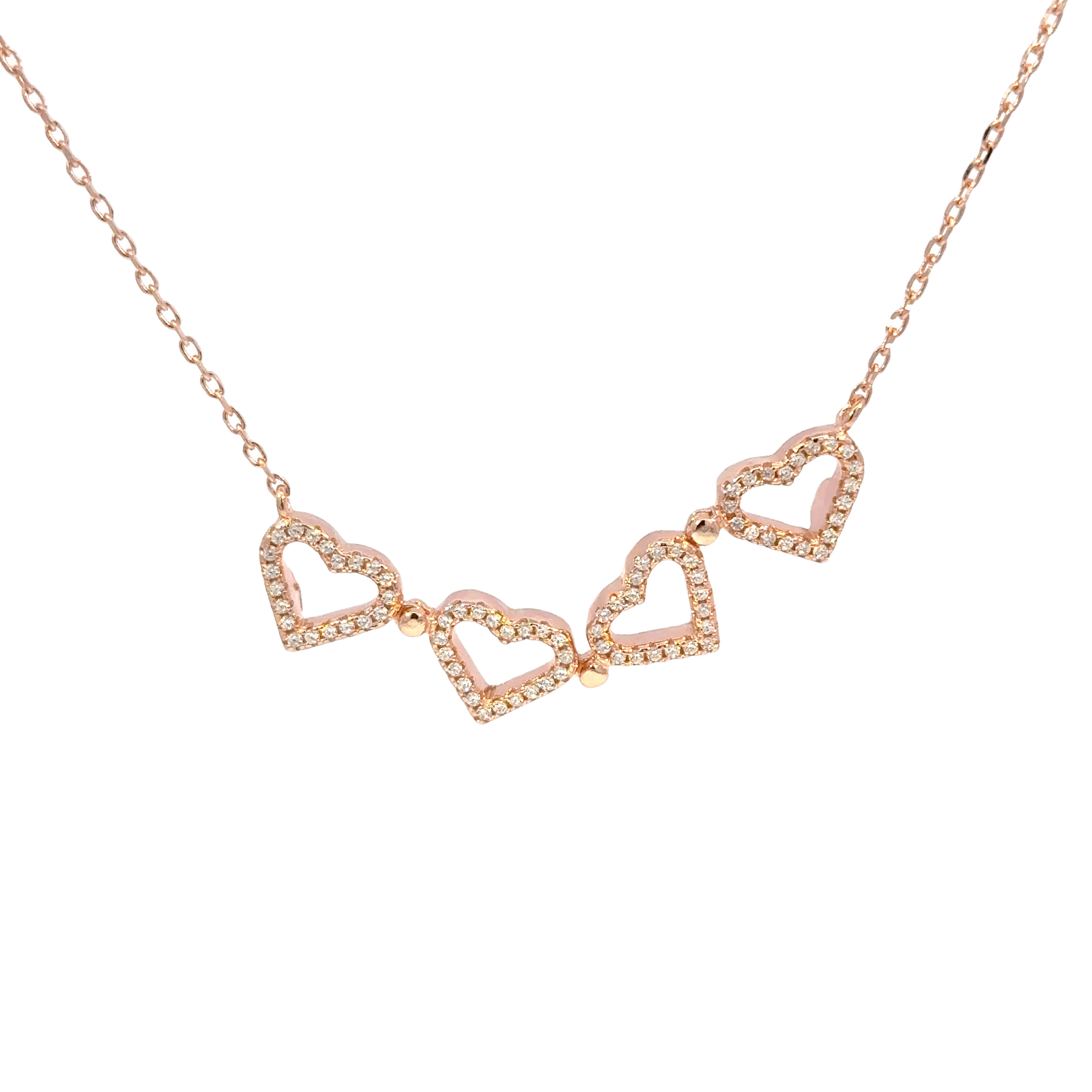 Rosegold Heart Chain with pendant