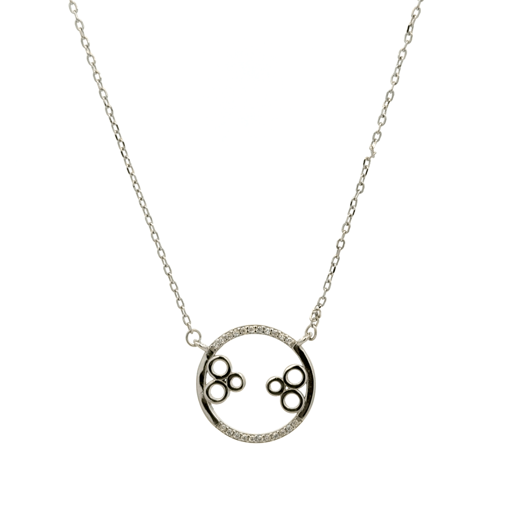 Rhodium Circle Chain