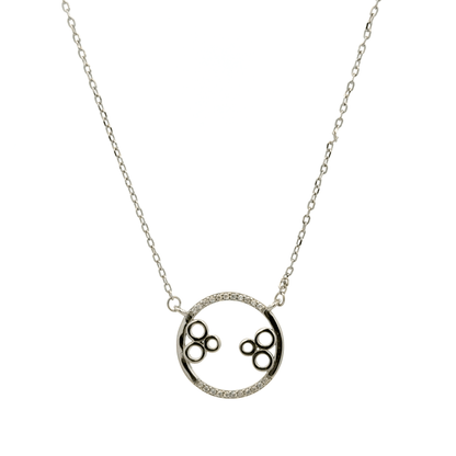 Rhodium Circle Chain