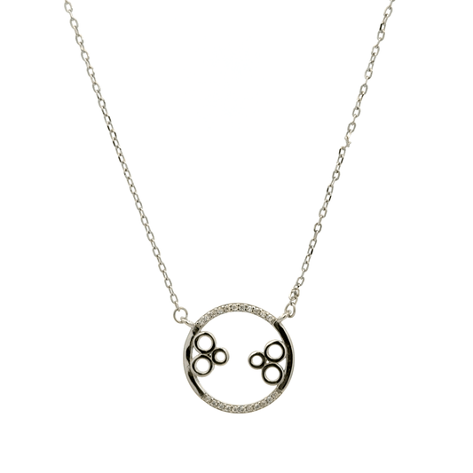 Rhodium Circle Chain