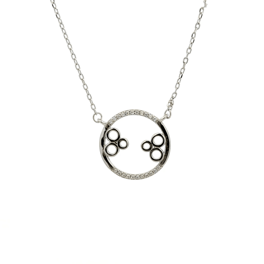 Rhodium Circle Chain