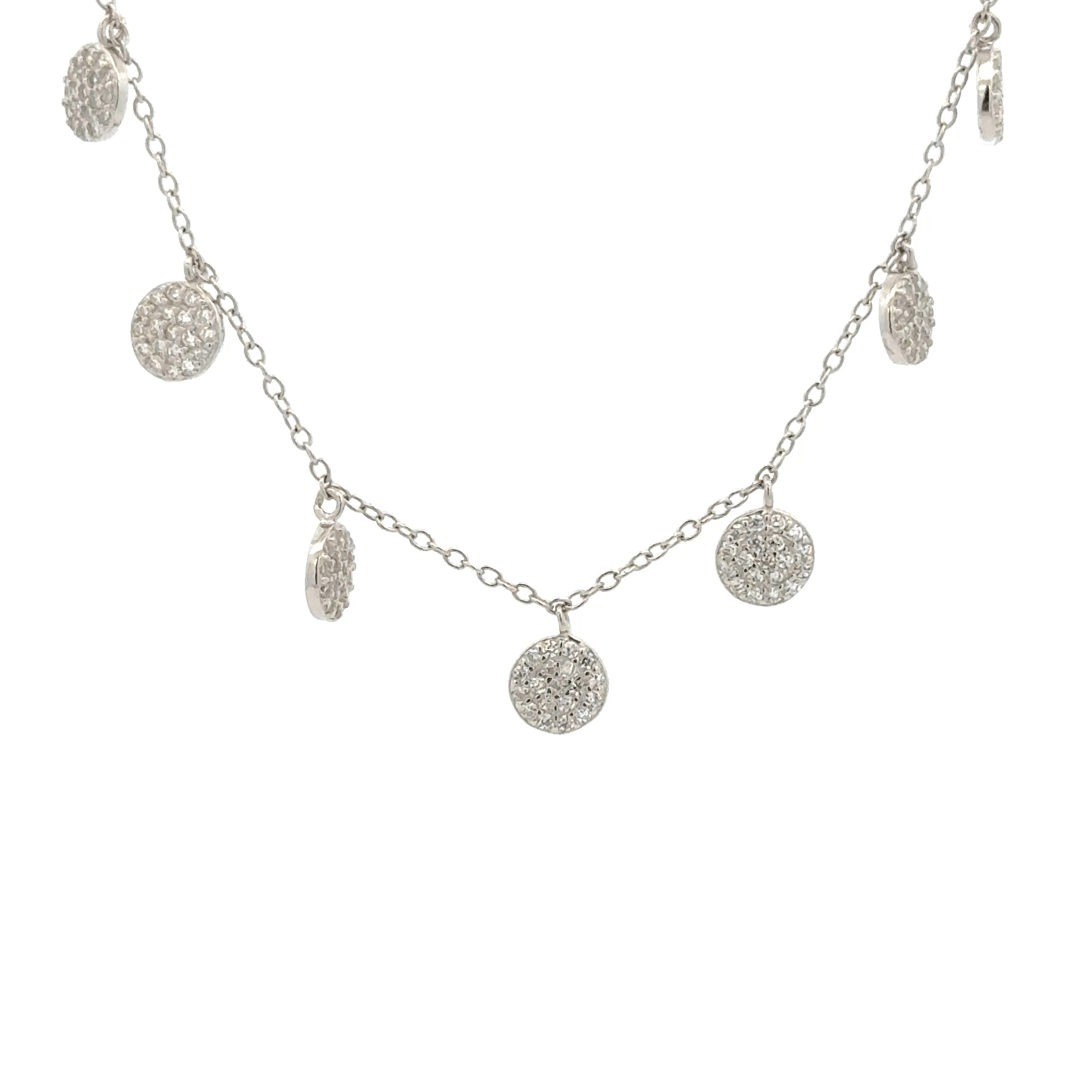 Rhodium Circle Chain