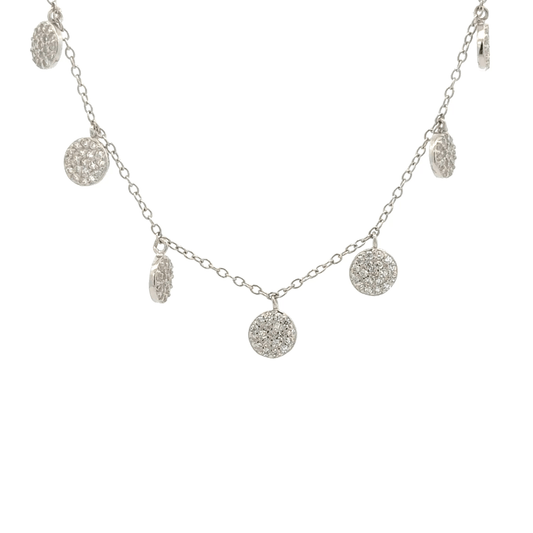 Rhodium Circle Chain