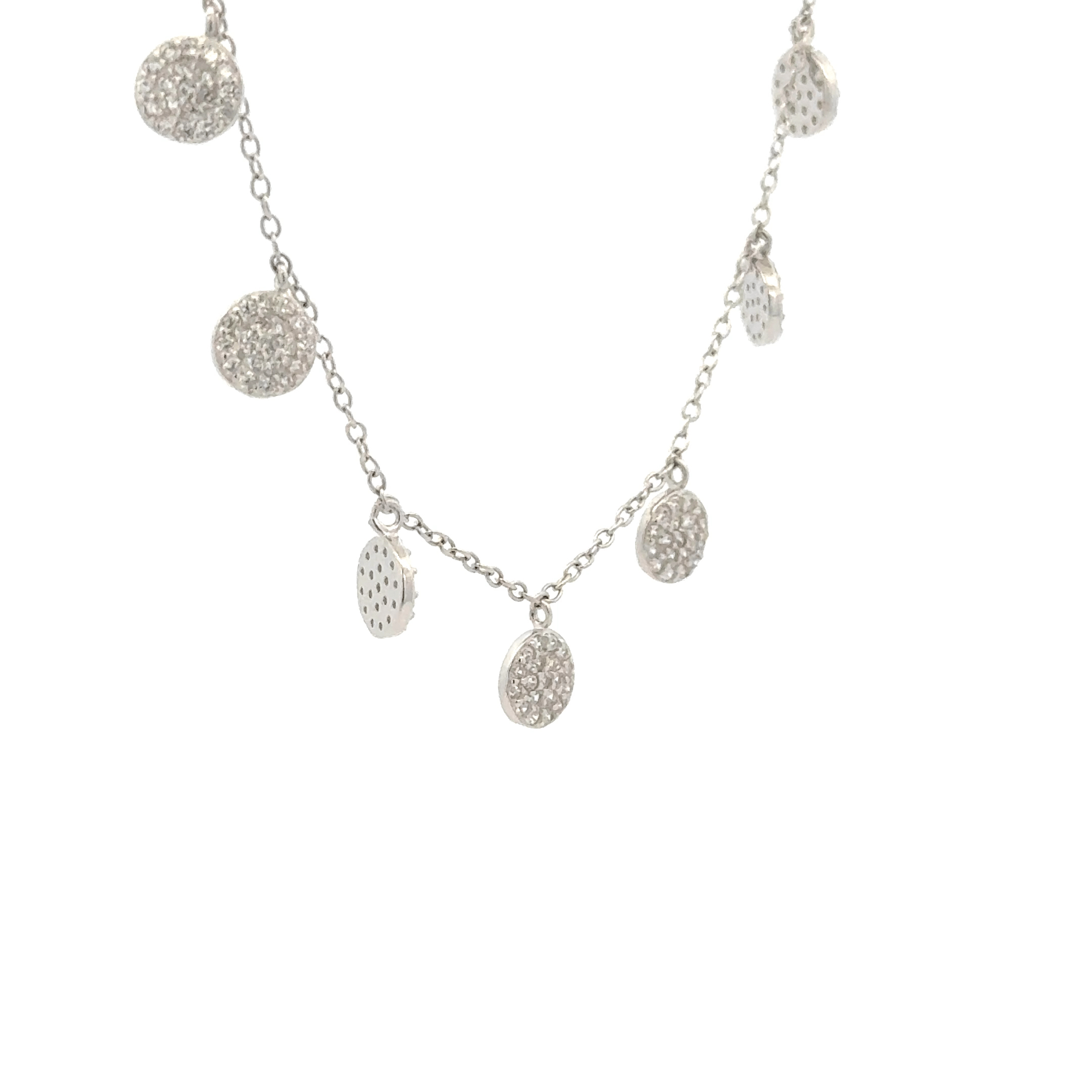 Rhodium Circle Chain