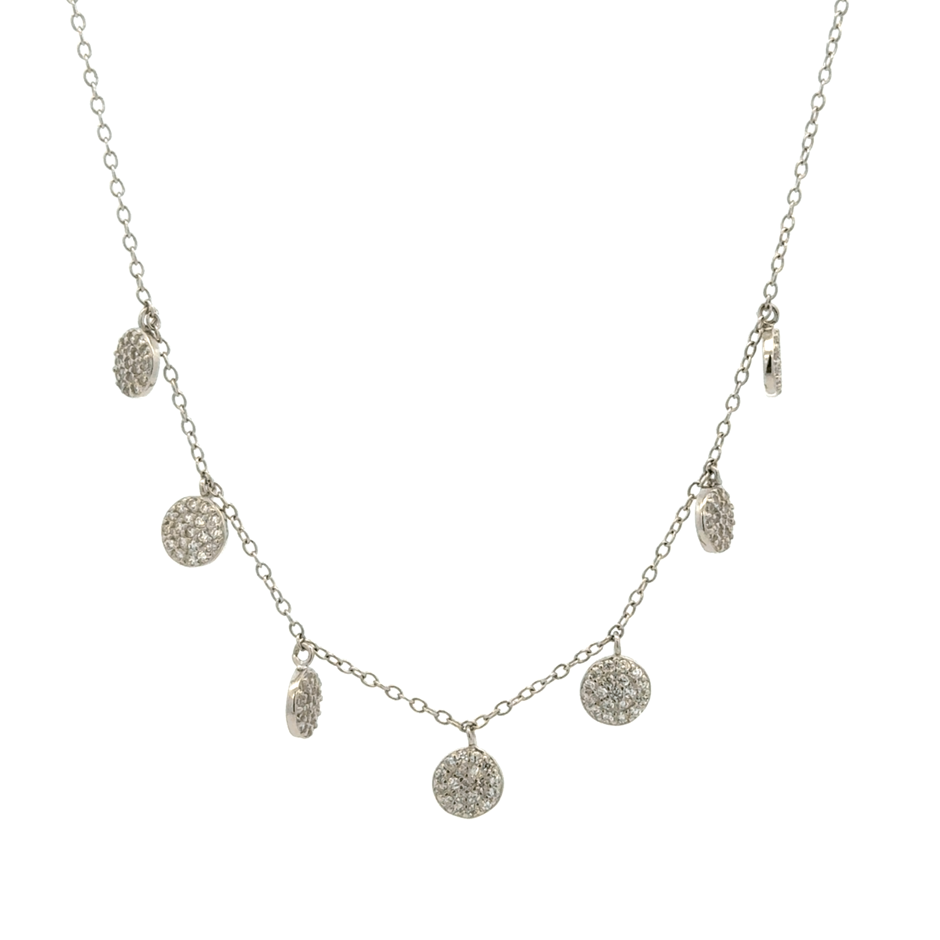 Rhodium Circle Chain