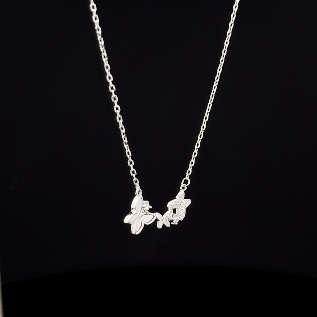 The Fluttering Trio Butterfly chain with pendant