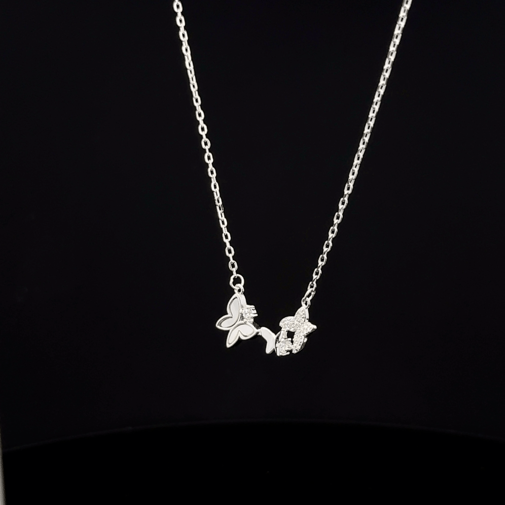 The Fluttering Trio Butterfly chain with pendant
