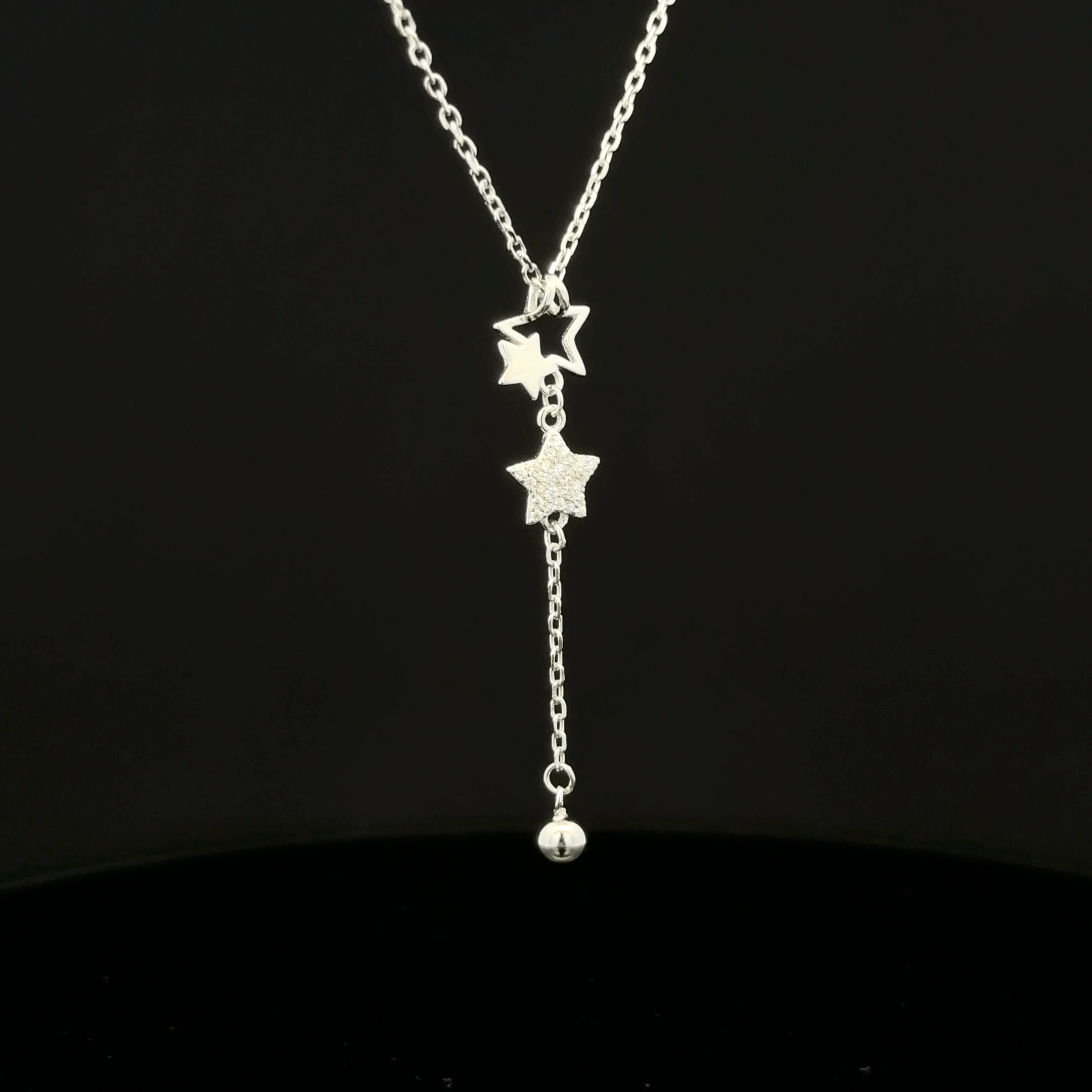Triple Star Pave Drop
