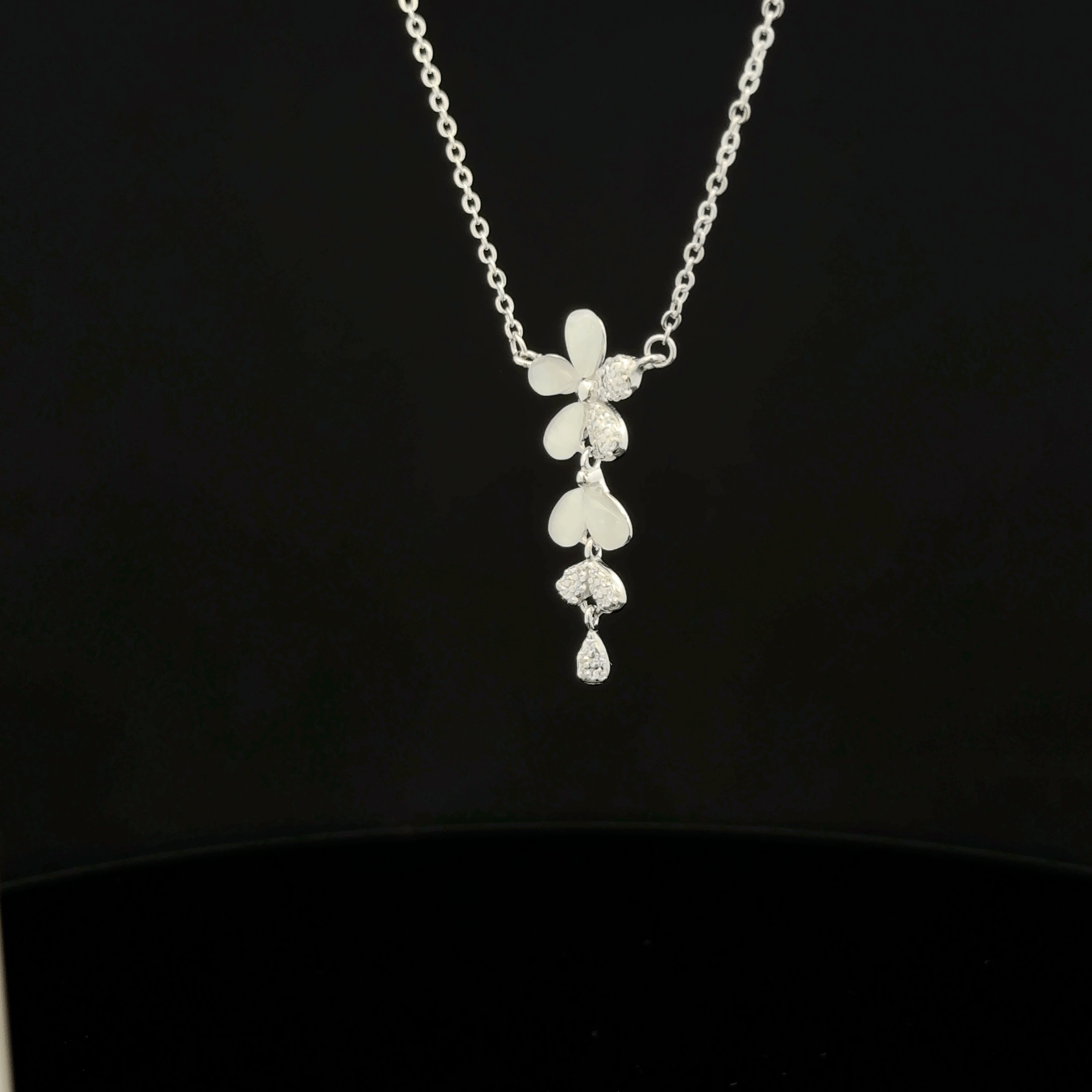 Flower drop pendant