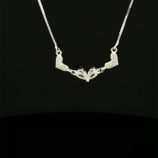 Triple Love Heart Chain Pendant