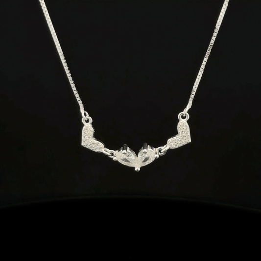 Triple Love Heart Chain Pendant