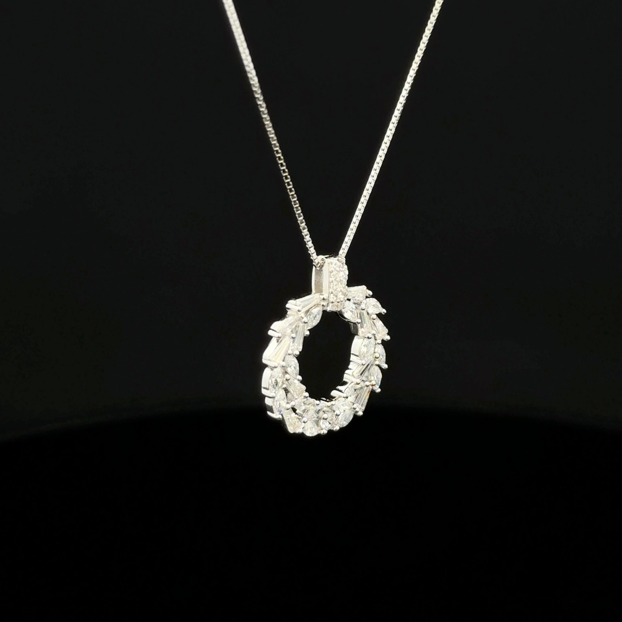 Eternal Sparkle Circle Pendant Chain