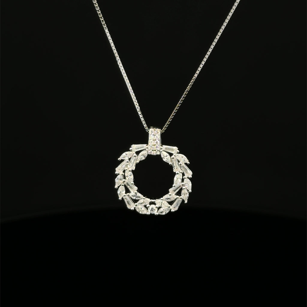 Eternal Sparkle Circle Pendant Chain