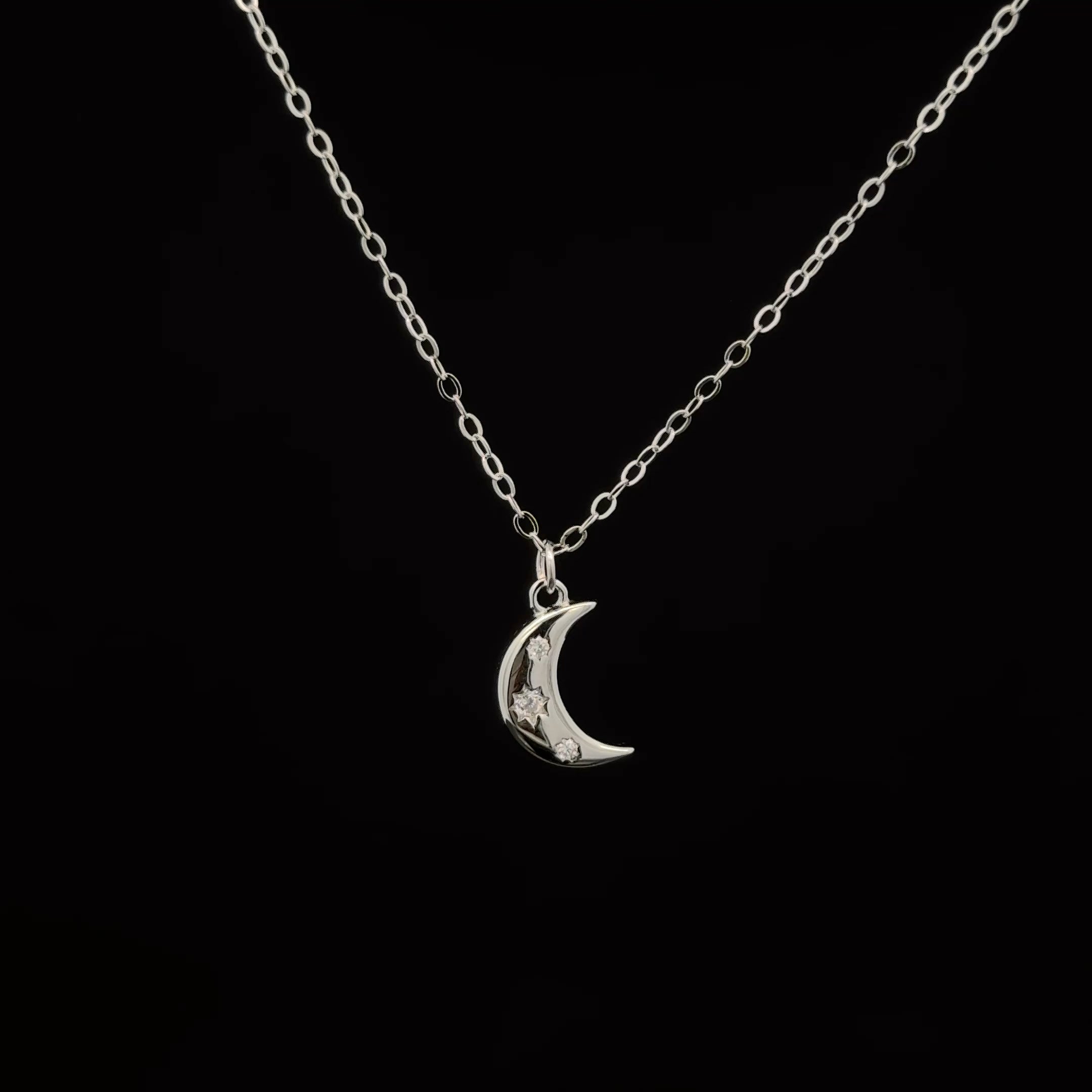 Half Moon chain pendant