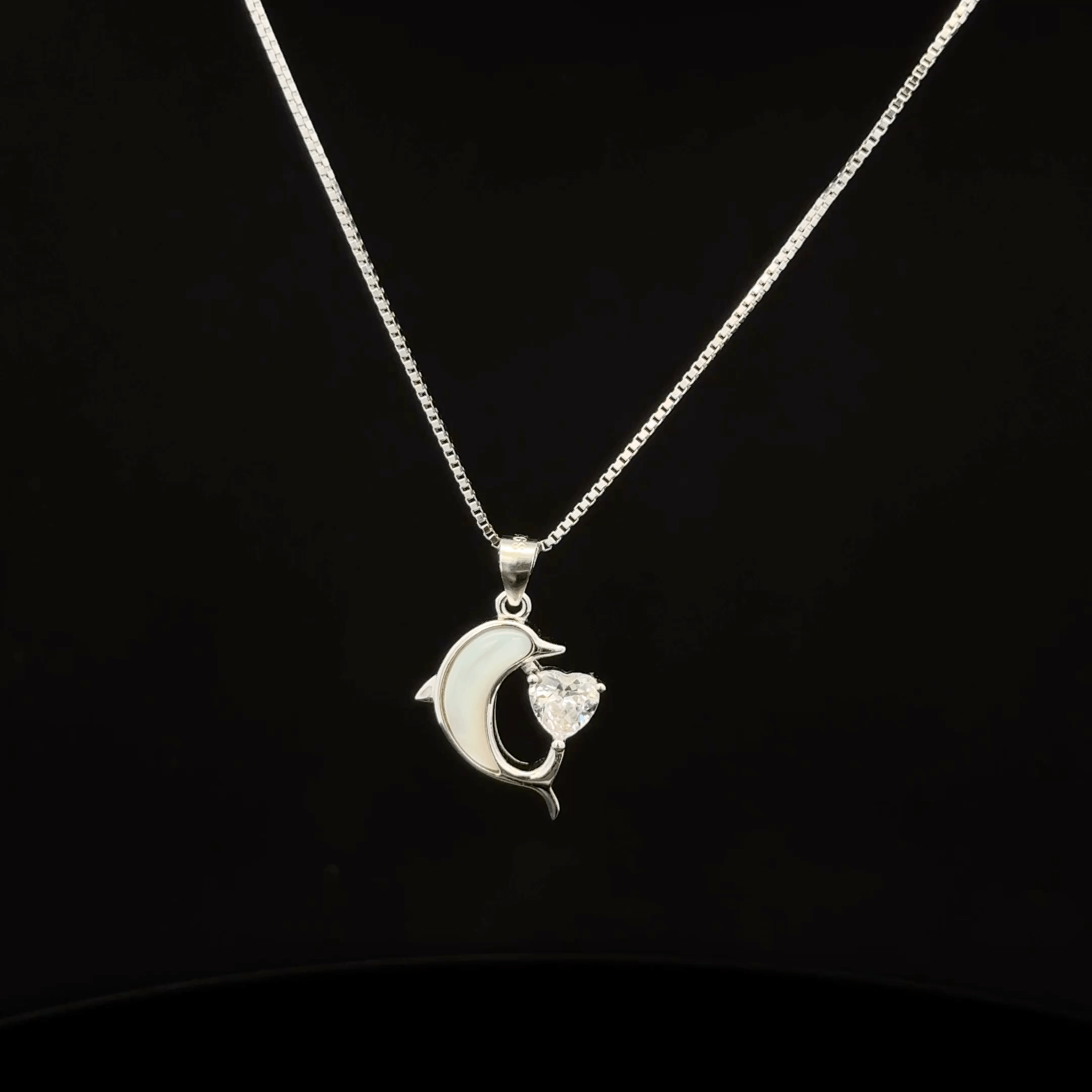 A Dolphin chain pendant