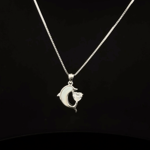 A Dolphin chain pendant