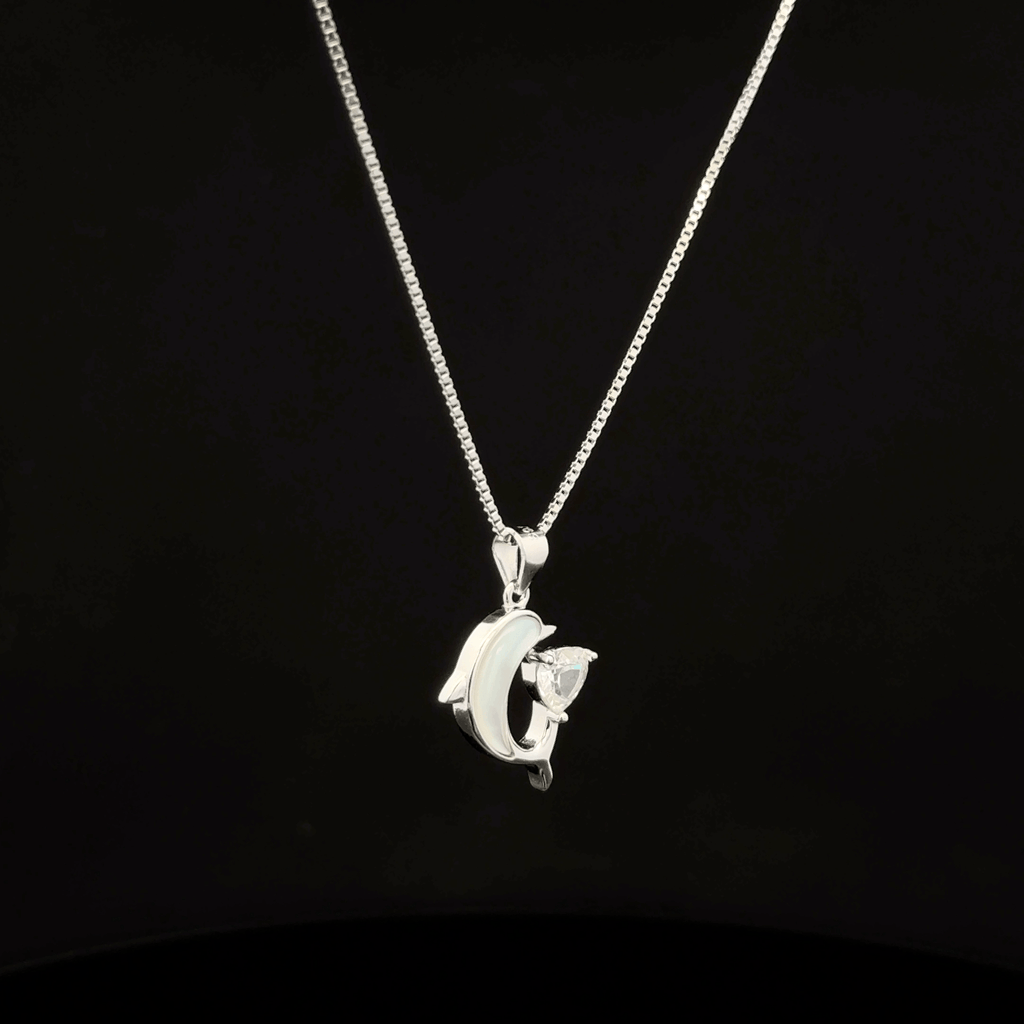 A Dolphin chain pendant