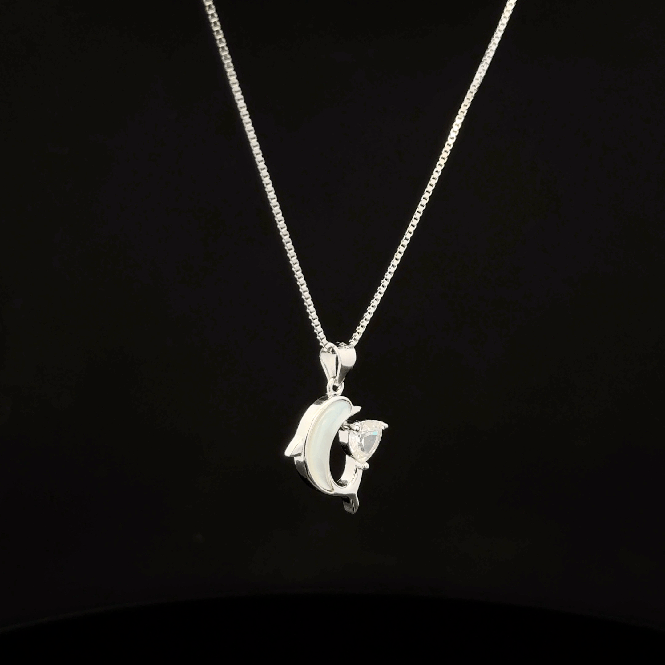 A Dolphin chain pendant