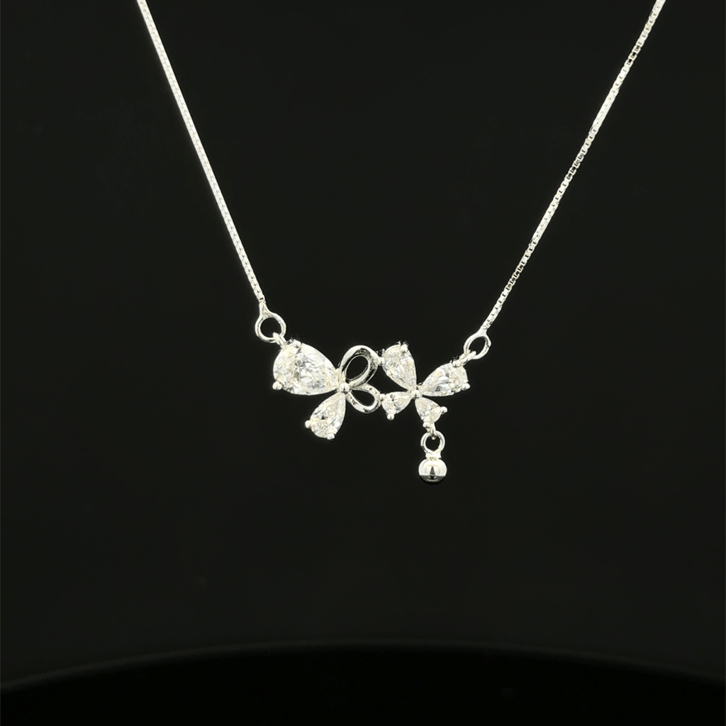Twin butterfly chain pendant