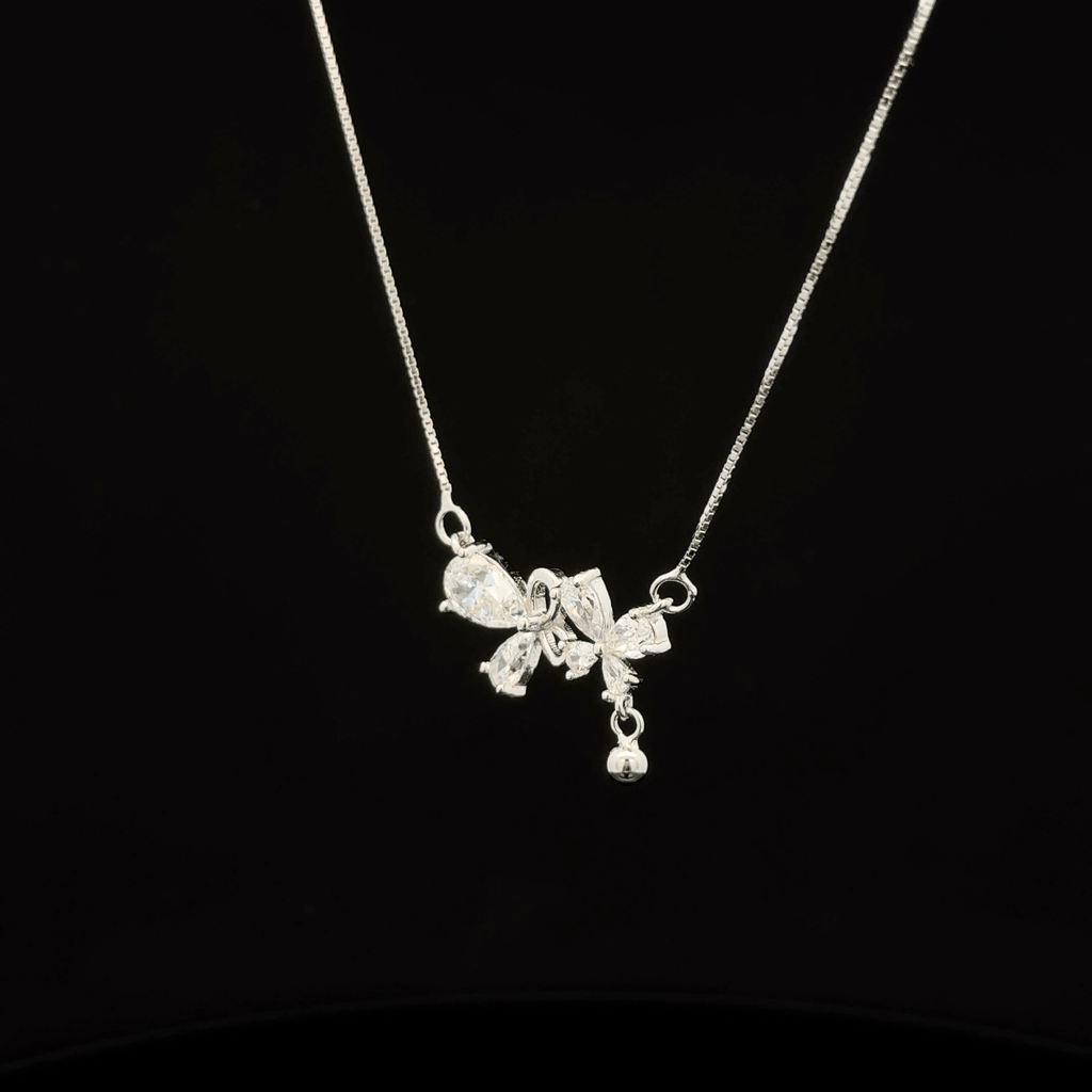 Twin butterfly chain pendant