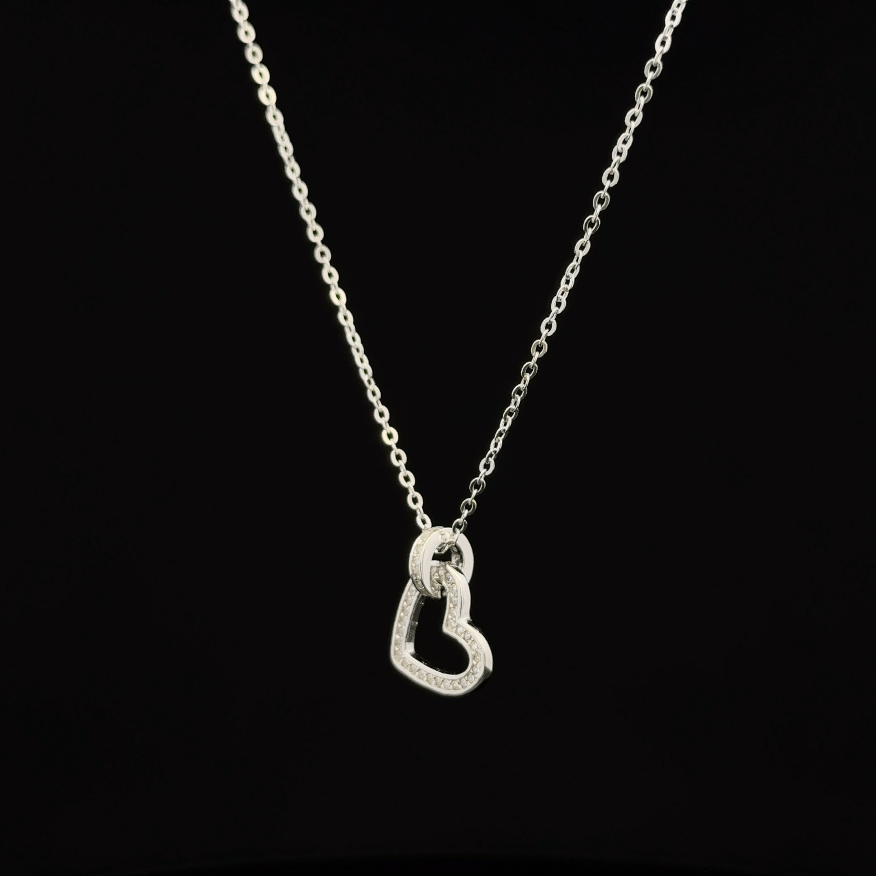 Heart shape chain pendant