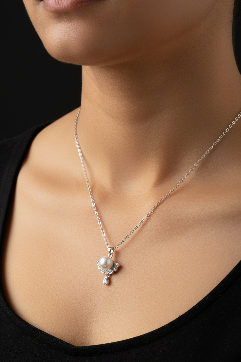 Pearl chain pendant