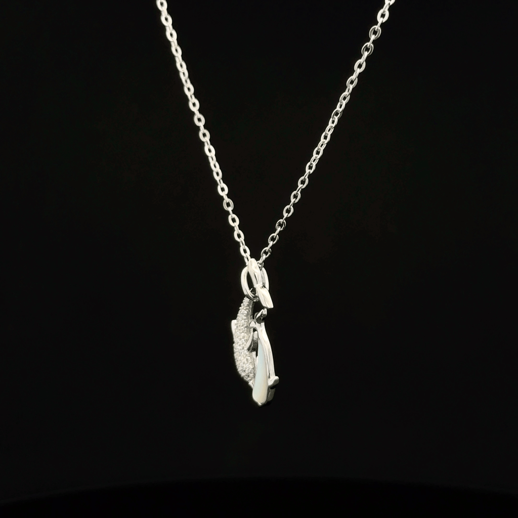 Two dolphin chain pendant
