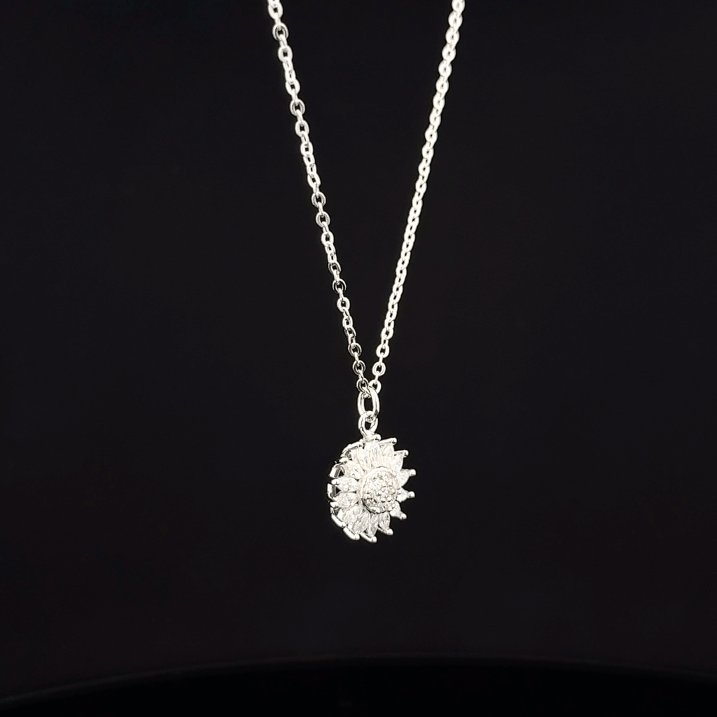 Sunflower chain pendant