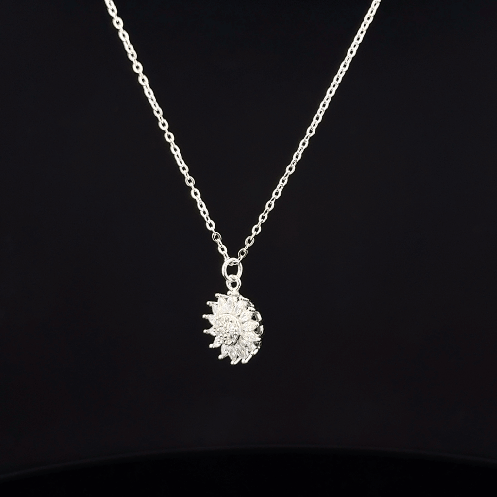 Sunflower chain pendant