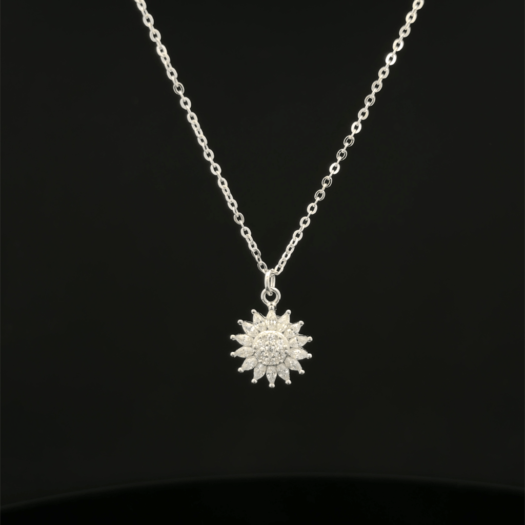 Sunflower chain pendant