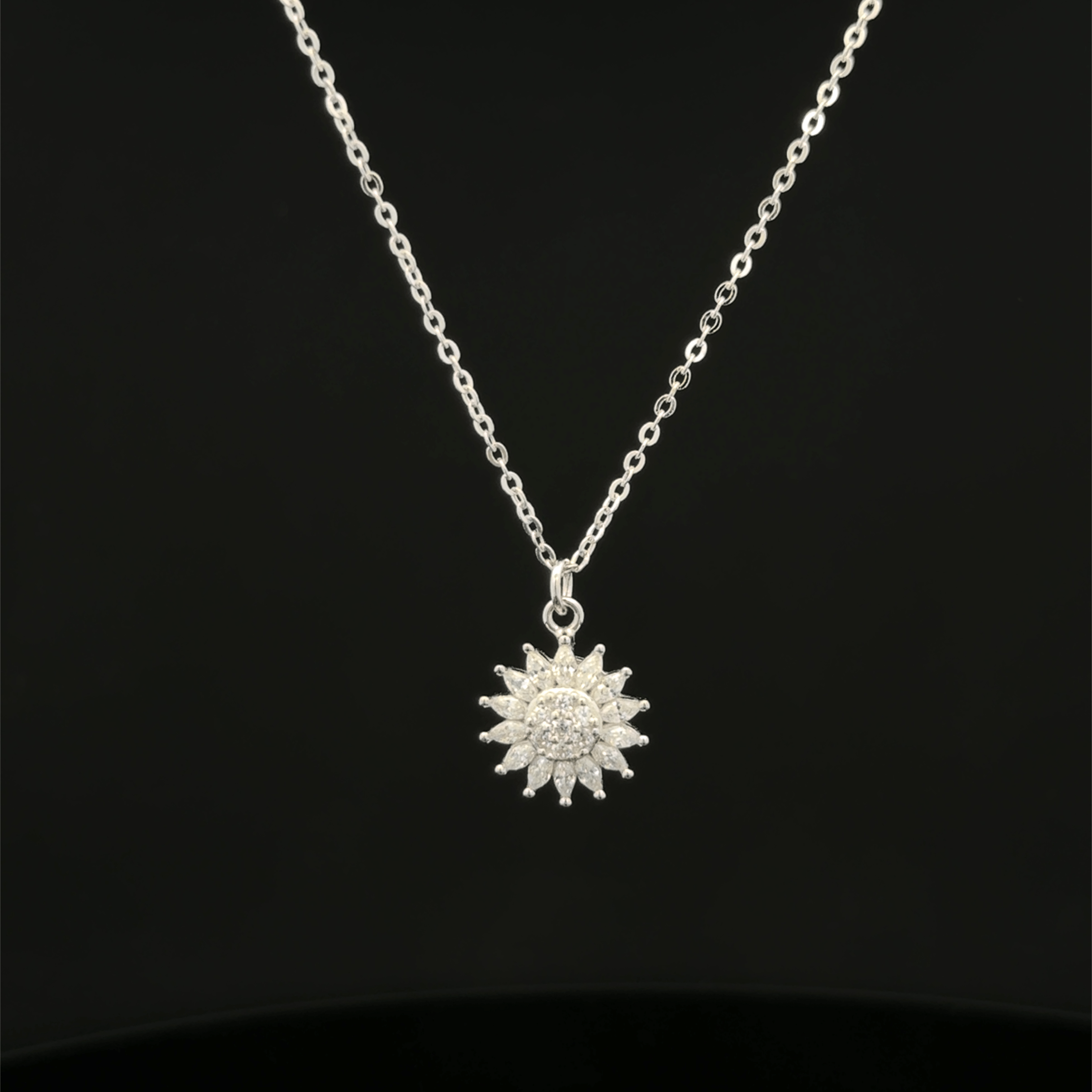 Sunflower chain pendant