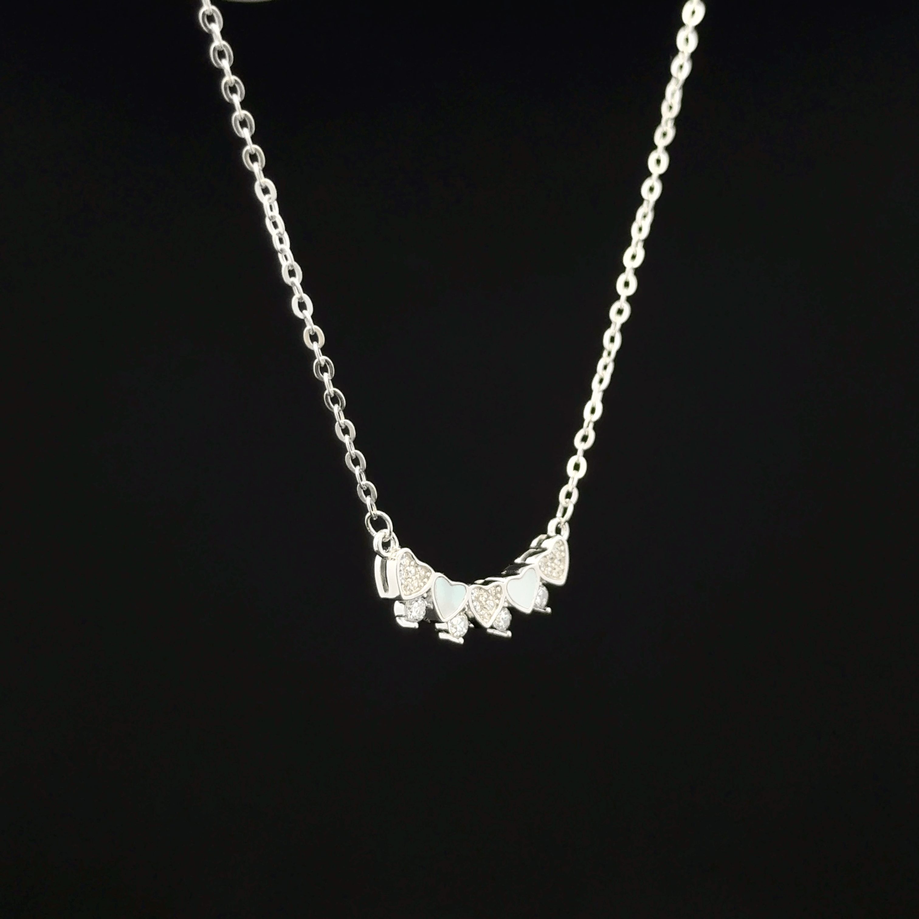 Multi heart chain pendant