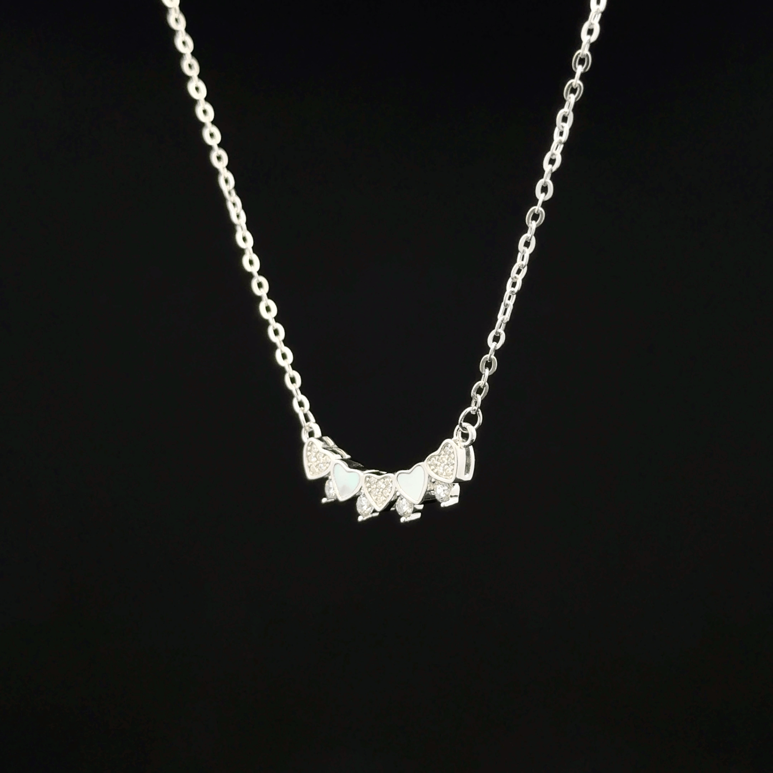 Multi heart chain pendant