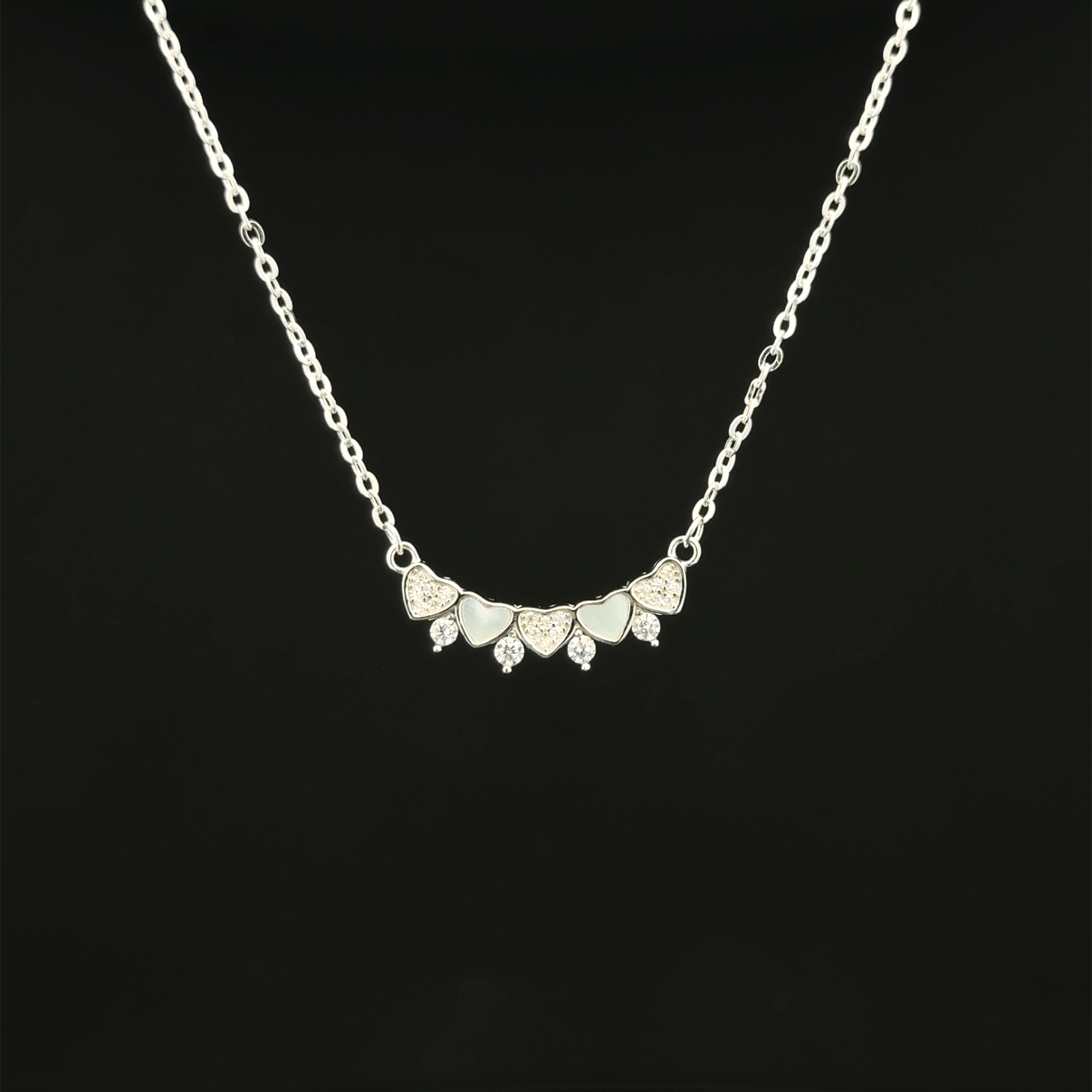 Multi heart chain pendant