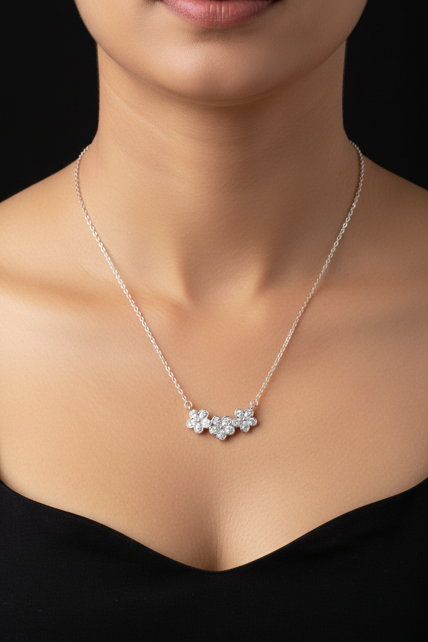 Flower chain pendant