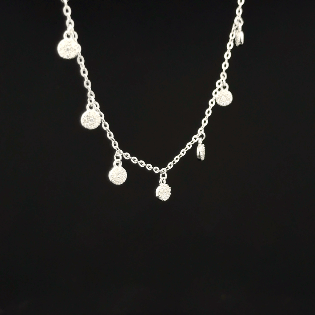 Disc charm chain pendant