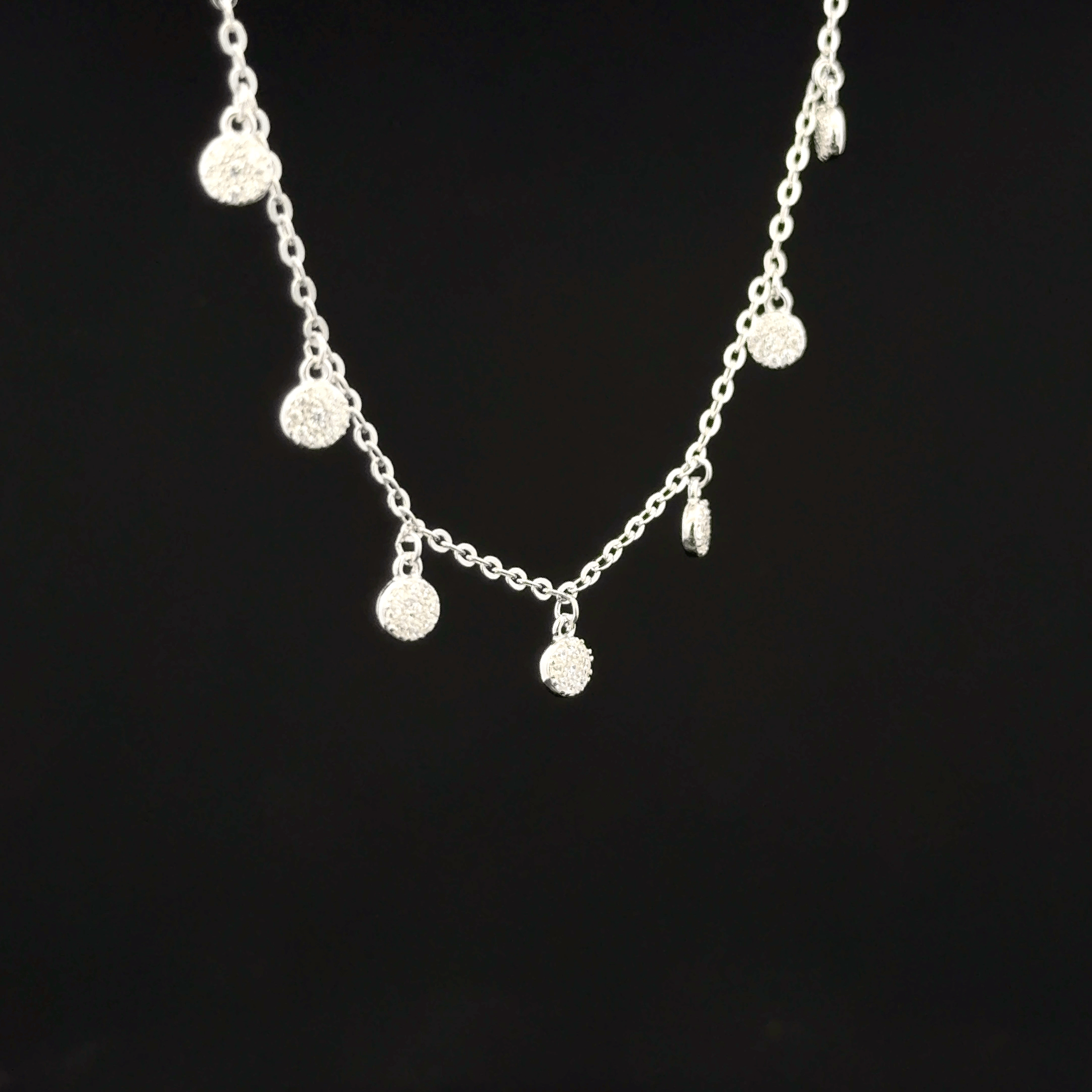 Disc charm chain pendant