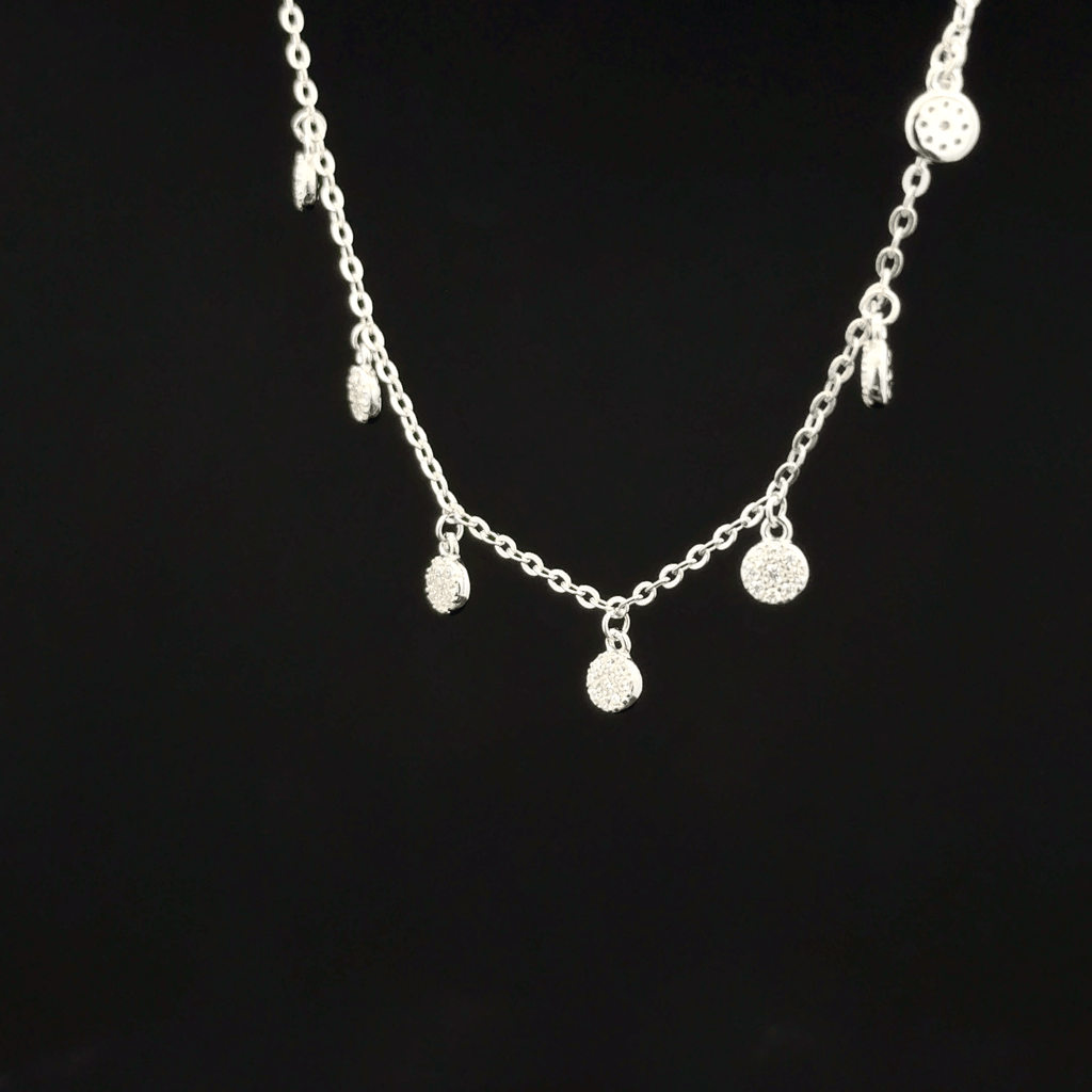 Disc charm chain pendant