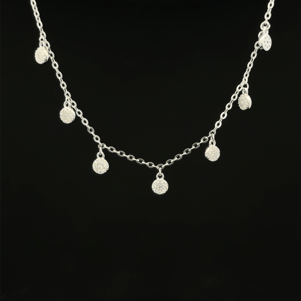 Disc charm chain pendant