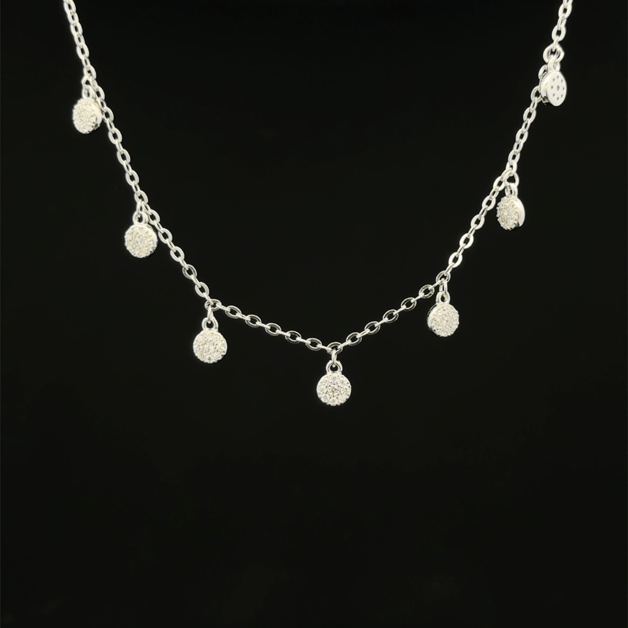 Disc charm chain pendant