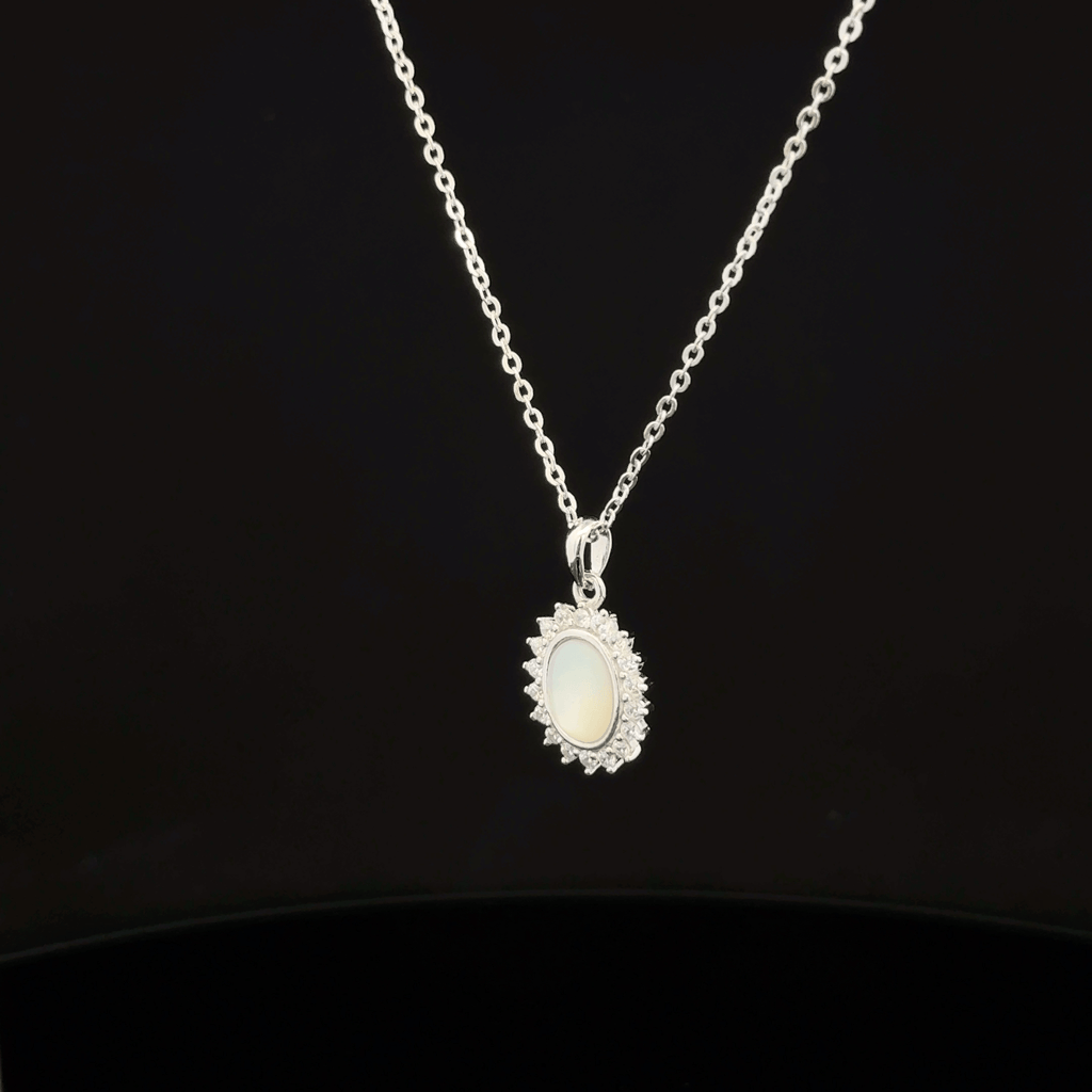 Moonlit Halo chain pendant