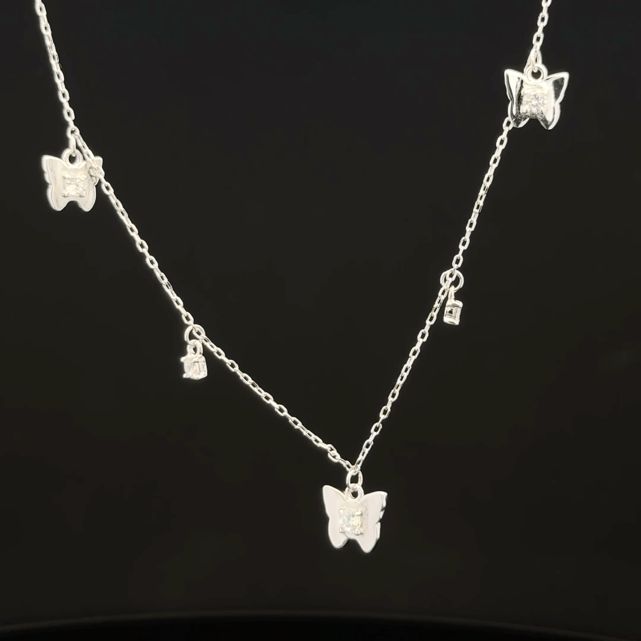 Butterfly charm chain